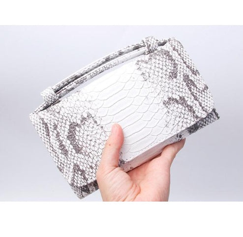 New snake pattern clutch bag handbag chain shoulder Messenger bag wallet ladies long section