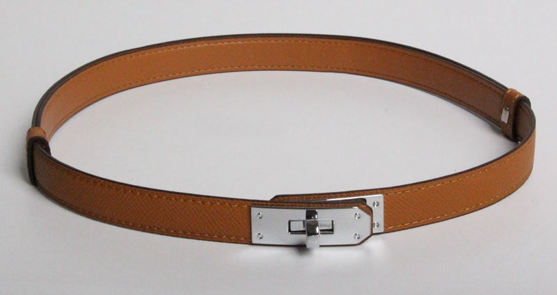 H home new kelly leather thin belt
