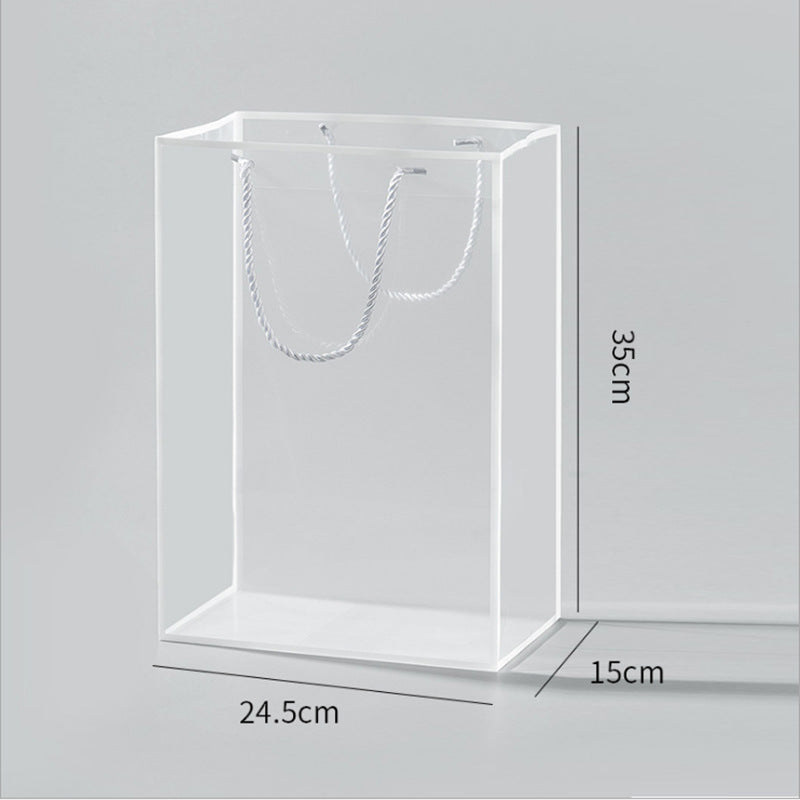Border Handbag Transparent Hand Carrying Flower Bag