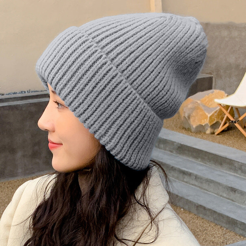 Women's Fashion Solid Color Pullover Hat