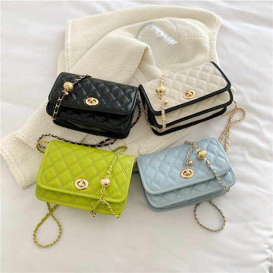Women's Fashionable And Versatile Texture Shoulder Small Square Bag