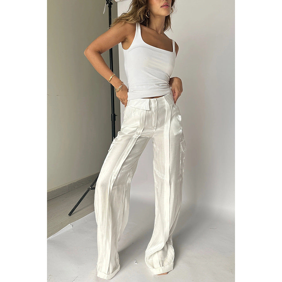 Loose Zip Multicolor Vacation Trousers