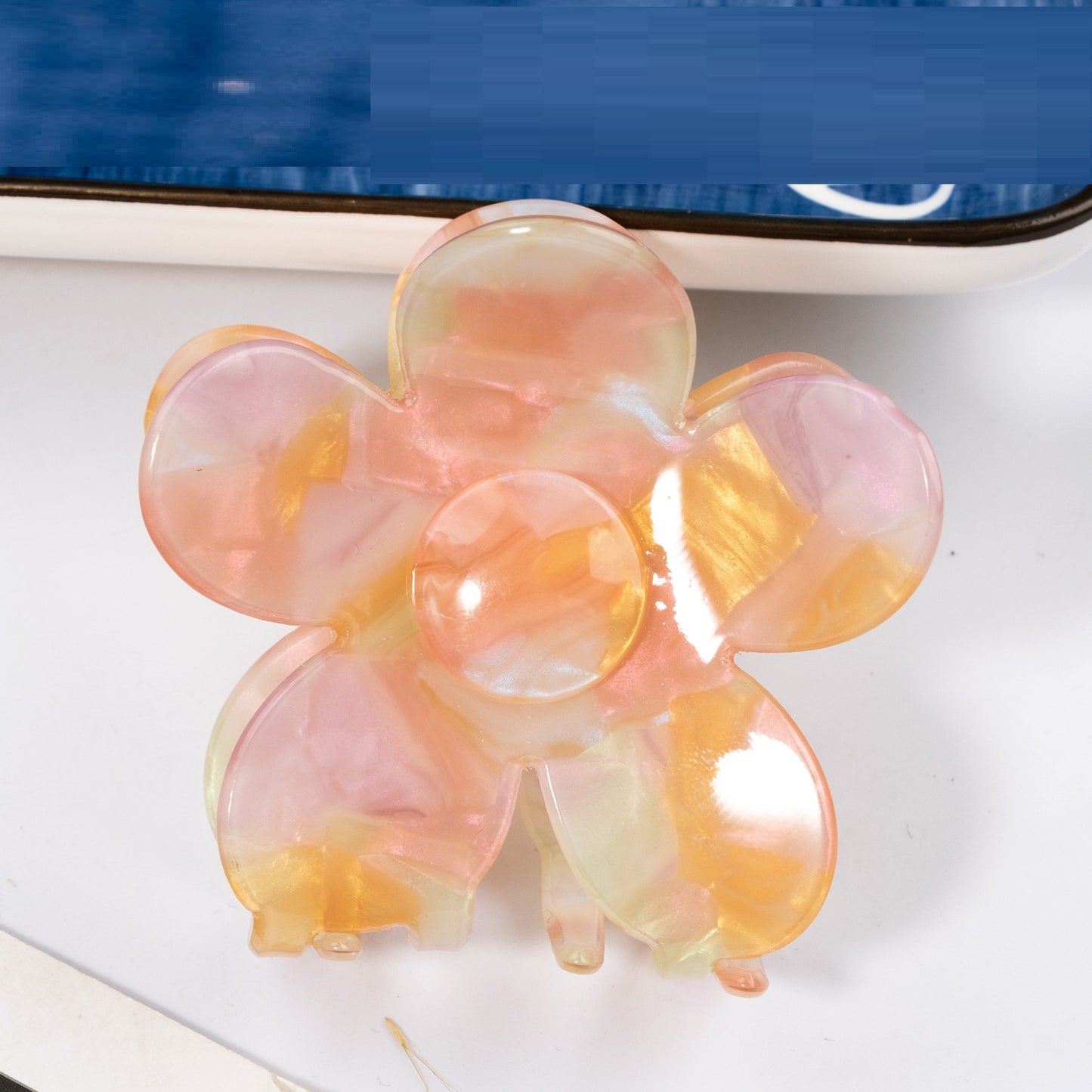 Summer New Retro Simple Acrylic Flower Hair Clip