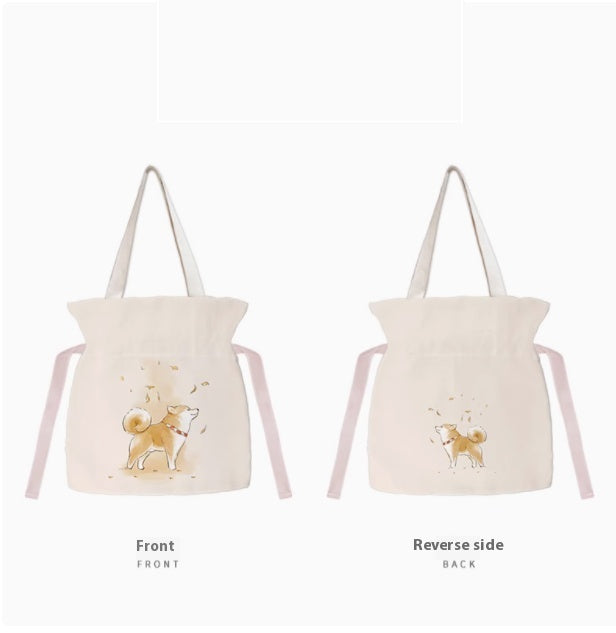Creative All-match Shiba Inu Series Canvas Bag