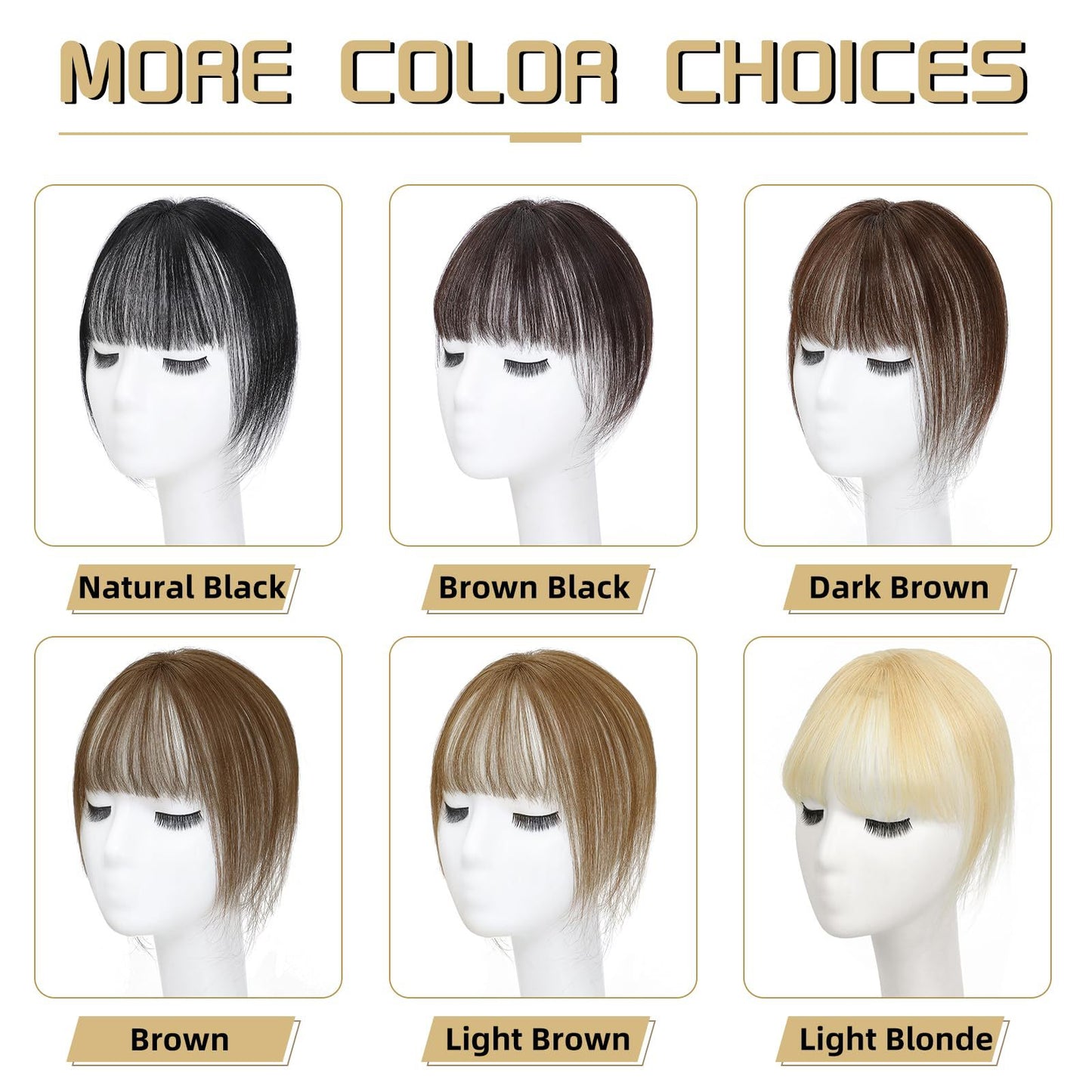 3D Wig Set Bangs Hand-woven Elegant