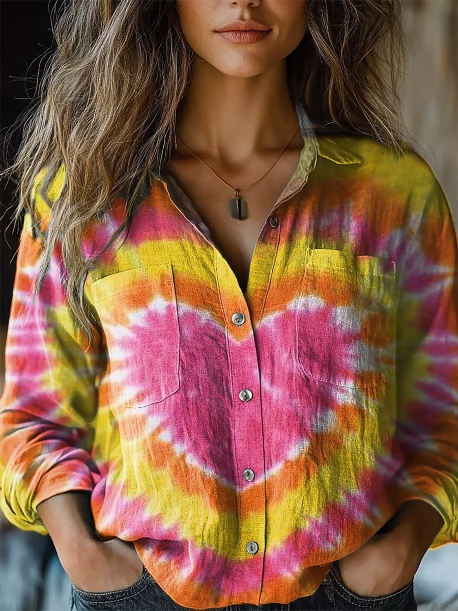 3D Digital Printing Women's Long-sleeved Blouse