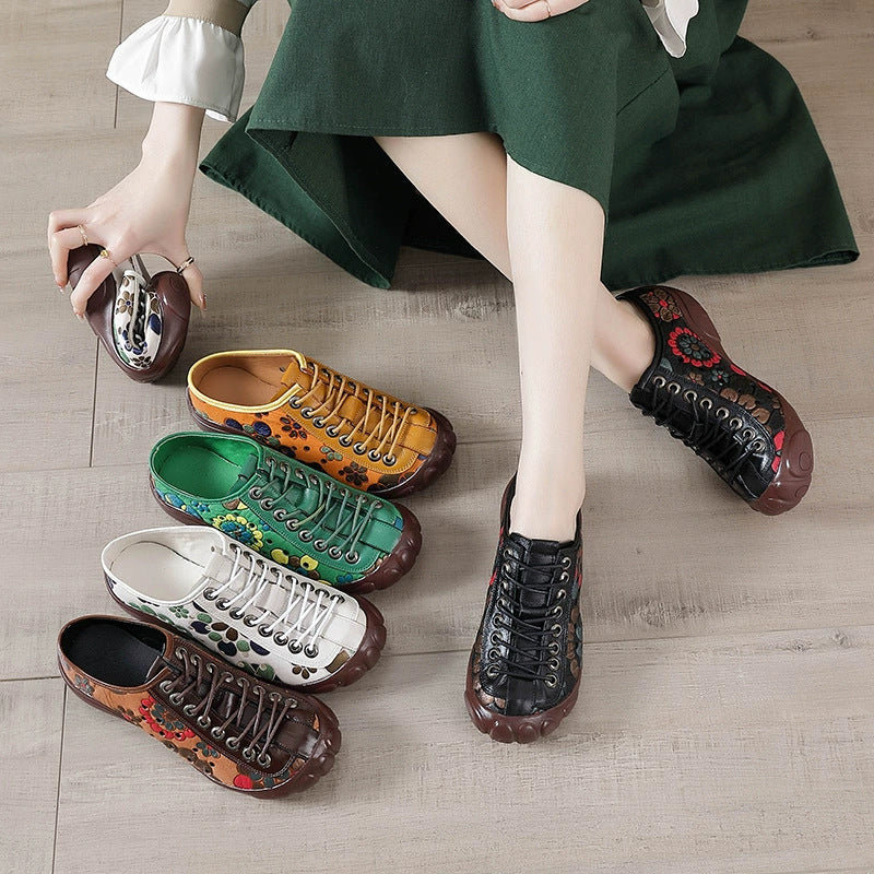 Womens Fashionable Printed Casual And Durable Sneakers