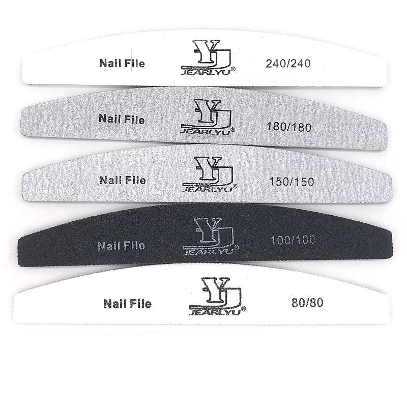 High Quality Double-sided Half-month Nail File Strip Manicure Implement