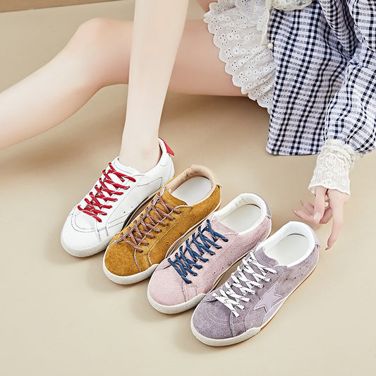 Hvide Retro-sneakers til damer – efterårskollektion