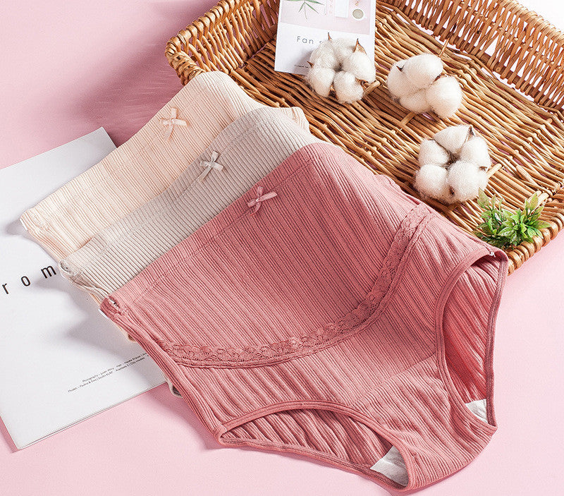 High waisted underwear pure cotton pants