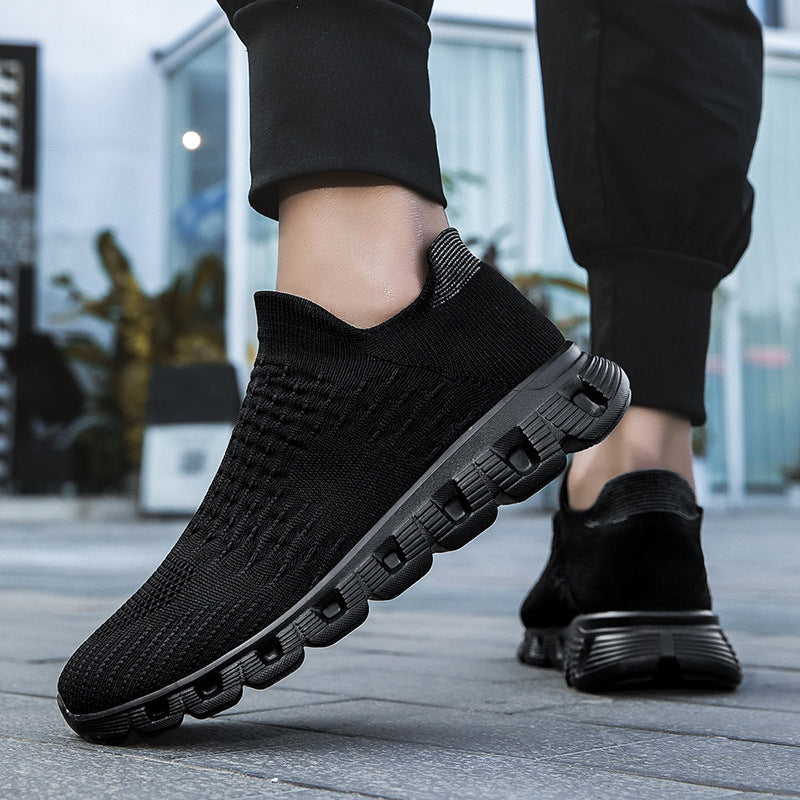Slip-on Plus Size Flying Woven Women's Shoes