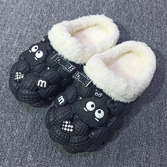 Dame Fashion Afslappede Lychee Bubble Platform Skridsikre Varme Hjemmesko