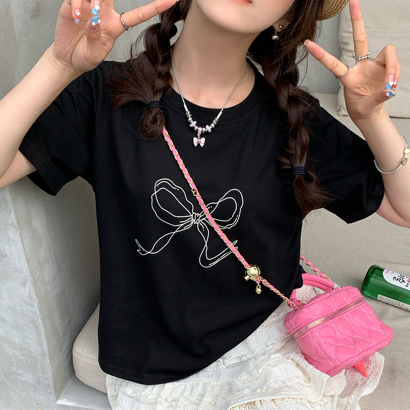 American Retro T-shirt Women's Cotton
