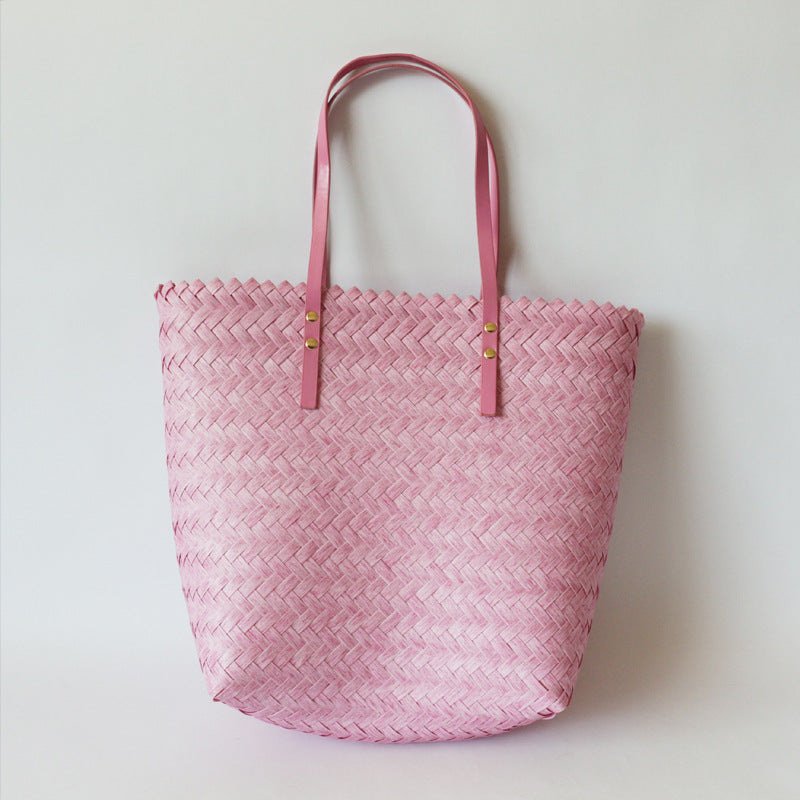 Simple Shopping One Shoulder Handbag