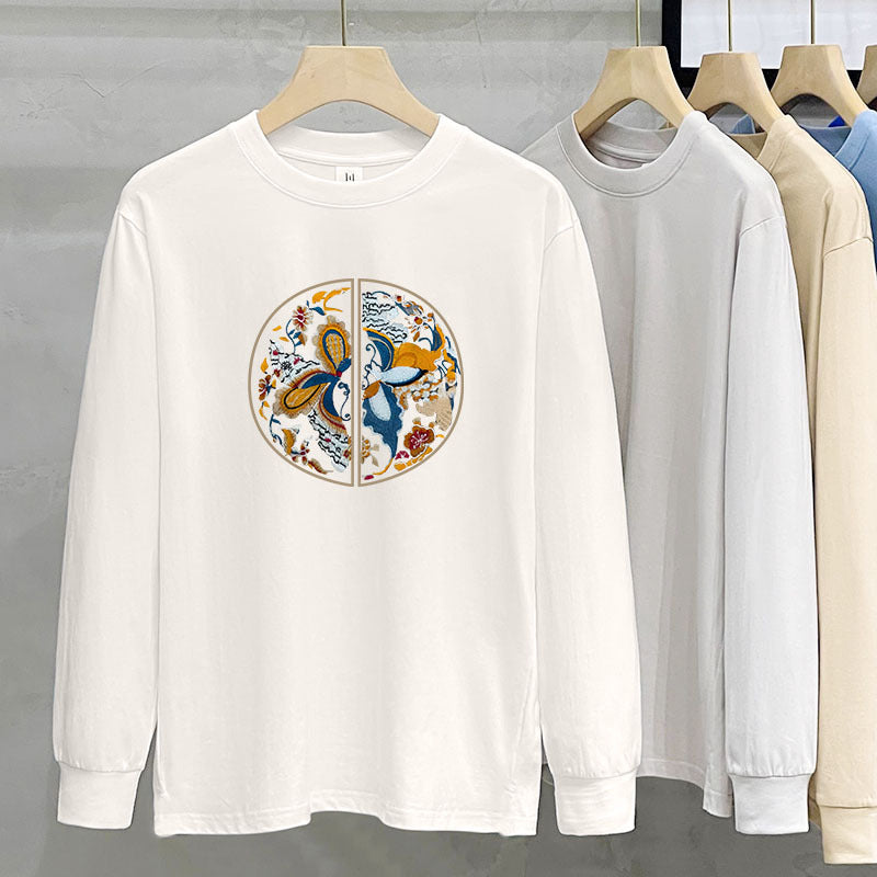 230g Heavy Cotton Long-sleeved T-shirt For Women
