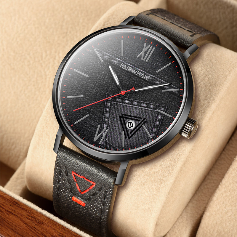 Waterproof quartz watch