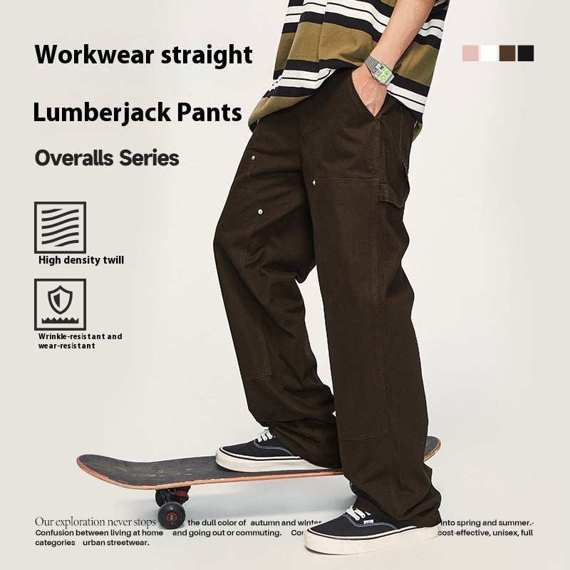 High Density Twill Workwear Straight Casual Pants