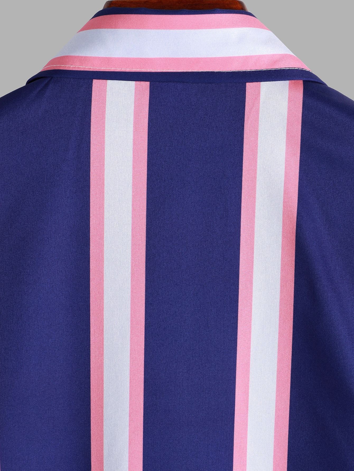Striped Shirt Men's Casual Short Sleeves