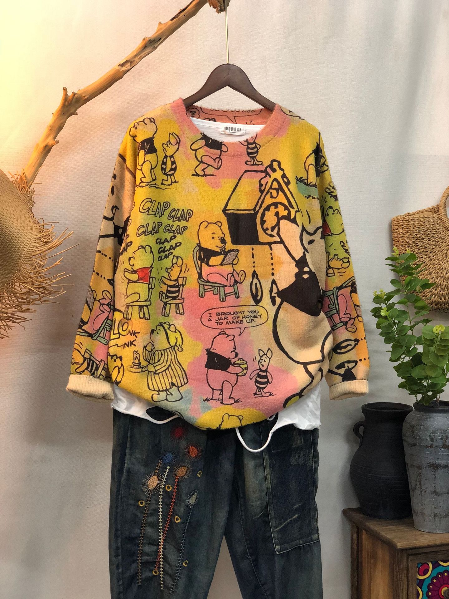 New Women's Loose-fitting Round-neck Sweater For Outerwear