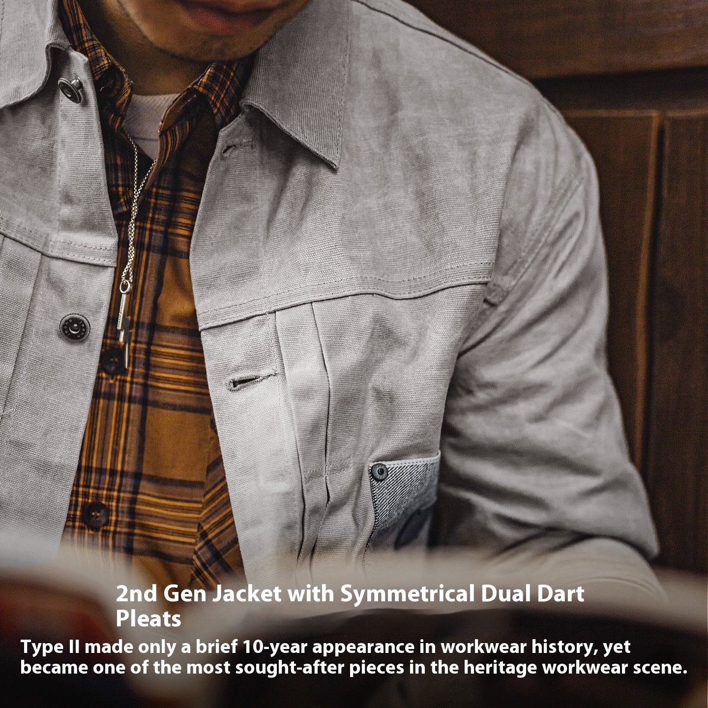 Pure Cotton Hunting Wear Stiff Gray Second Generation Coat Men's Autumn