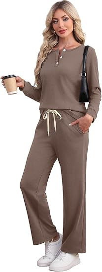 Fashionable Solid Color Versatile Women's Casual Suit