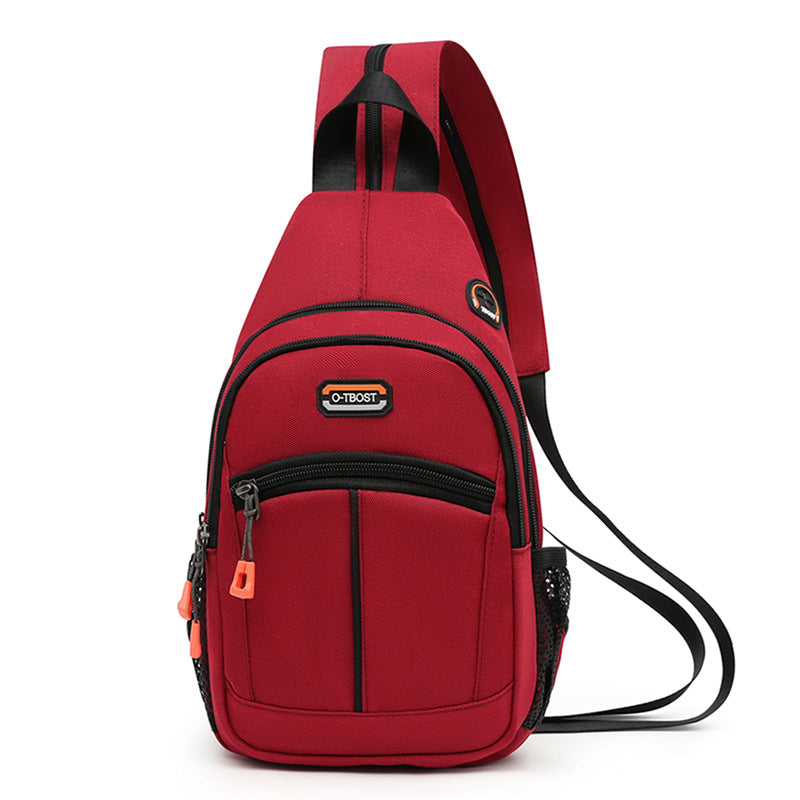 Multi-functional Oxford Cloth Student Chest Bag