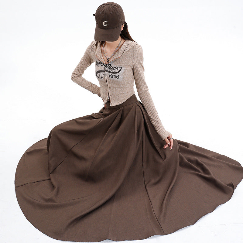 Autumn And Winter High Waist Slimming Skirt