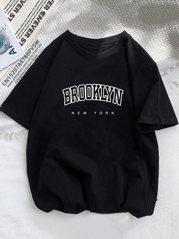 Printed Men's Letter Short Sleeves