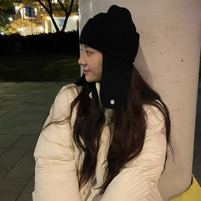 Women's Cycling Cold And Windproof Ear Protection Knitted Hat