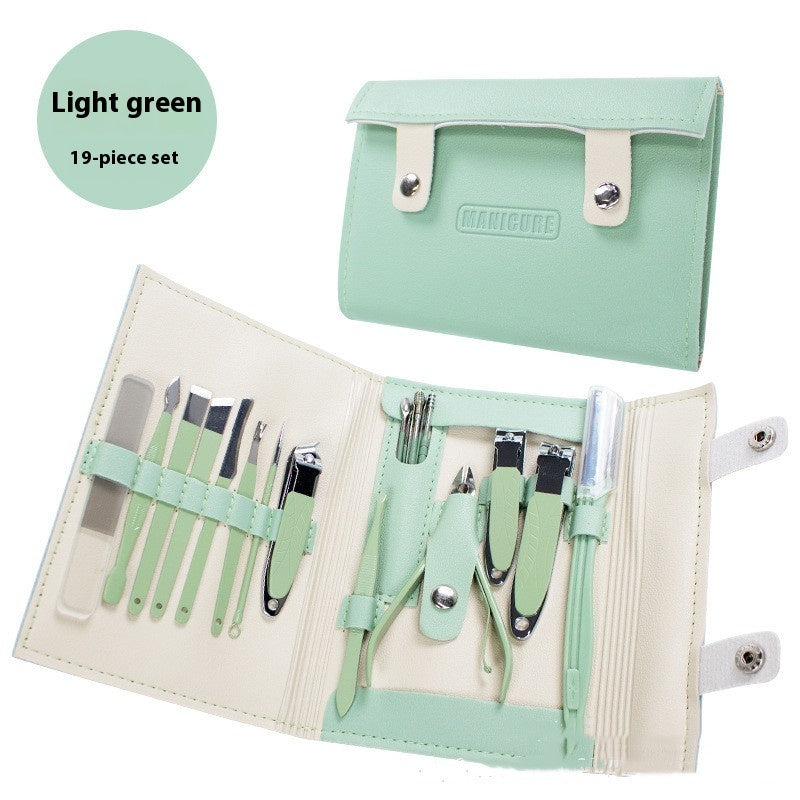 Stainless Steel Manicure Implement Nail Clippers Full Set