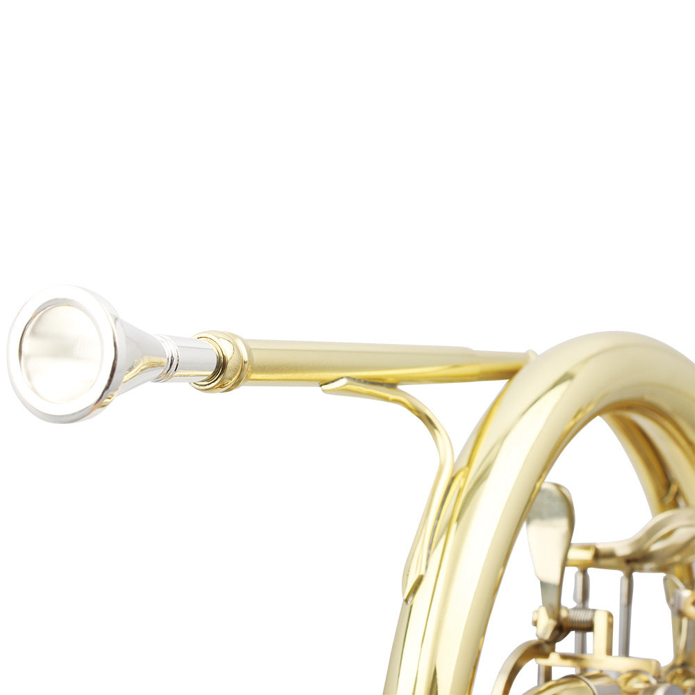 Pure Brass Round Horn Gold Silver Mouth