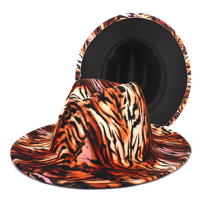 Outdoor Travel Women's Tiger Pattern Woolen Warm Hat