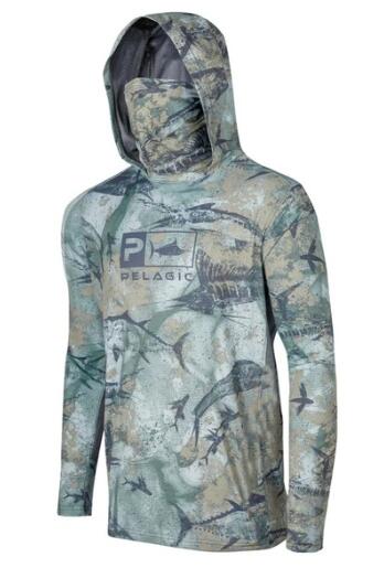 Fishing Suit With Hood And Mask For Sun Protection