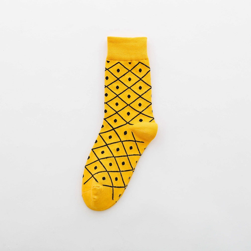 Fruit tube women's socks Jacquard cartoon Japanese women's socks