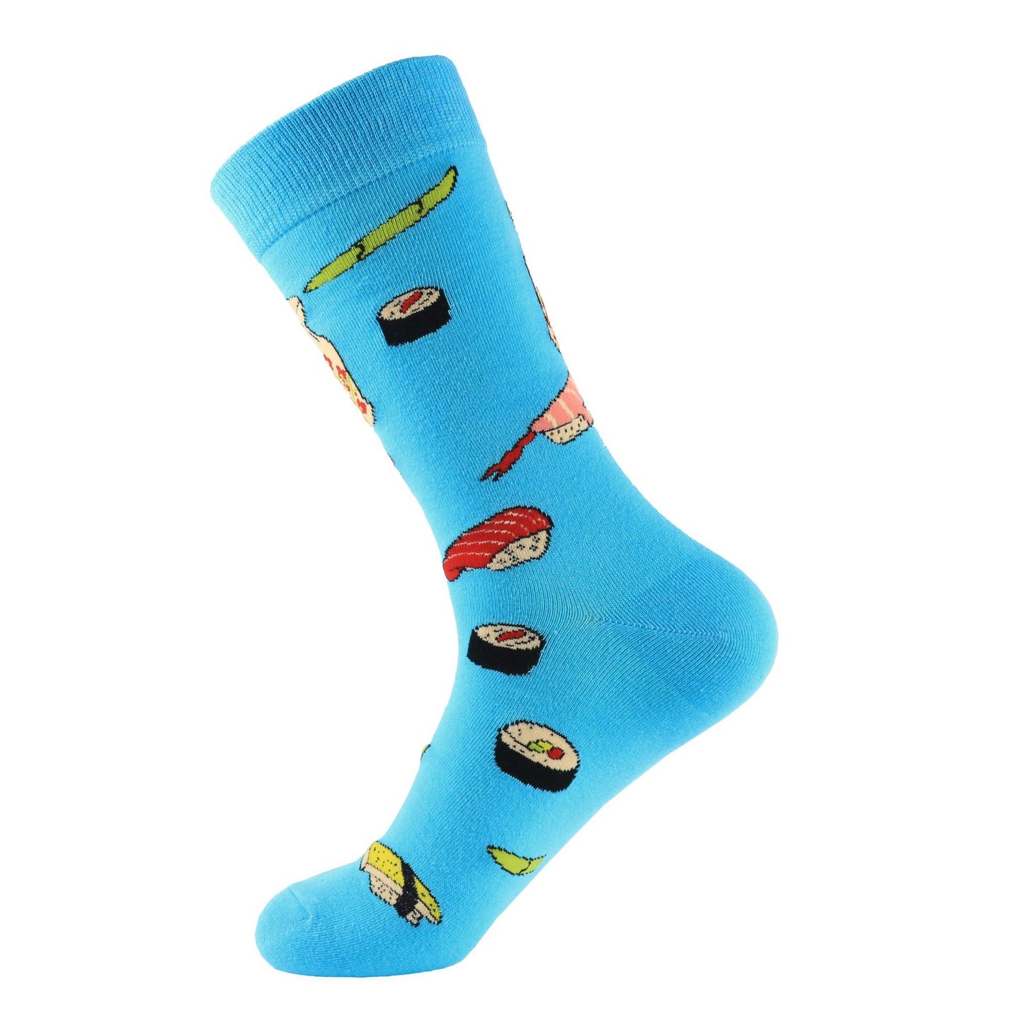 Fashion Color Wine Glass Drink Cotton Mid-calf Length Socks