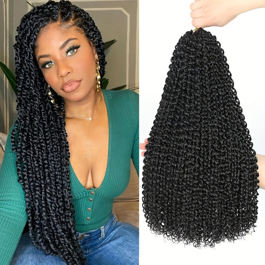 European And American Water Ripple Crochet Wig Braid Crochet Double Strand