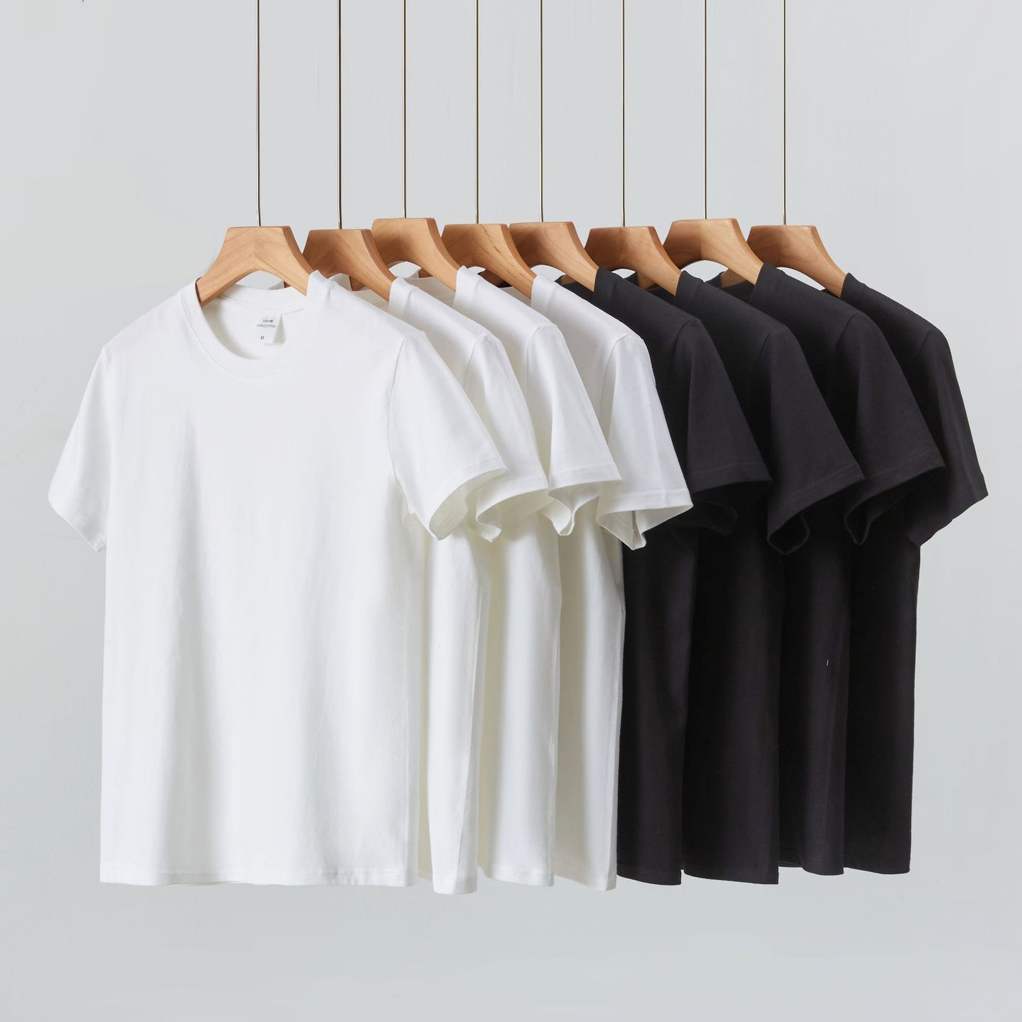 Women's Cotton White Short-sleeved Slim Korean Style