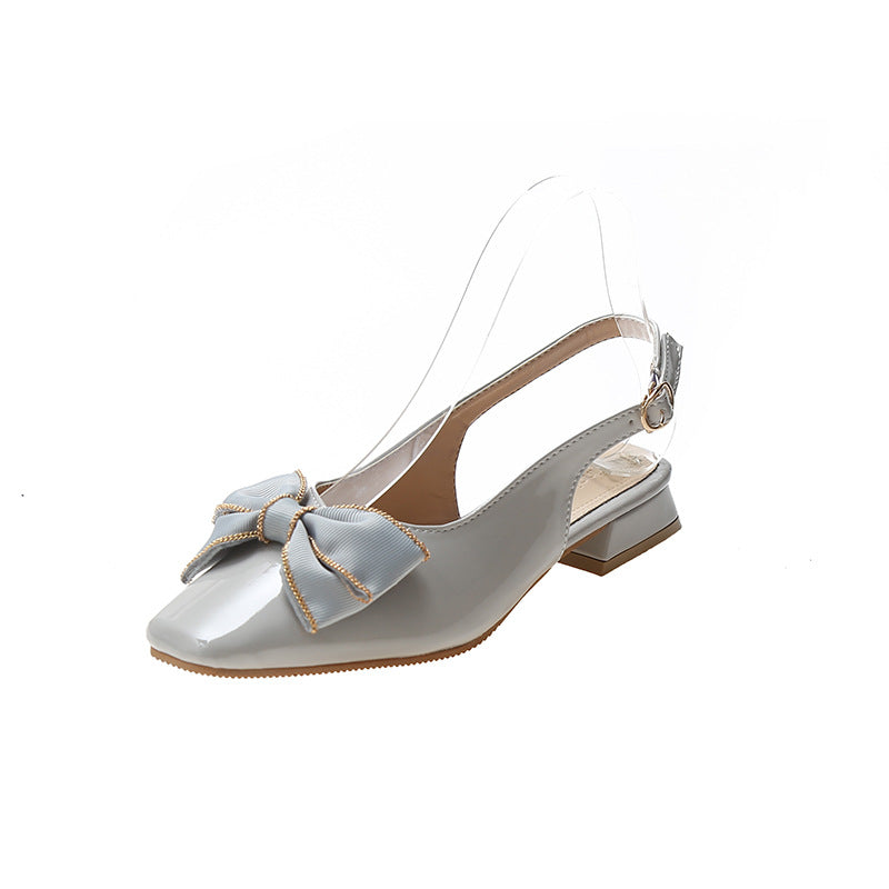 Baotou Sandals Women's Summer New Style Bow Knot Thick Heel Fashion Women's Shoes