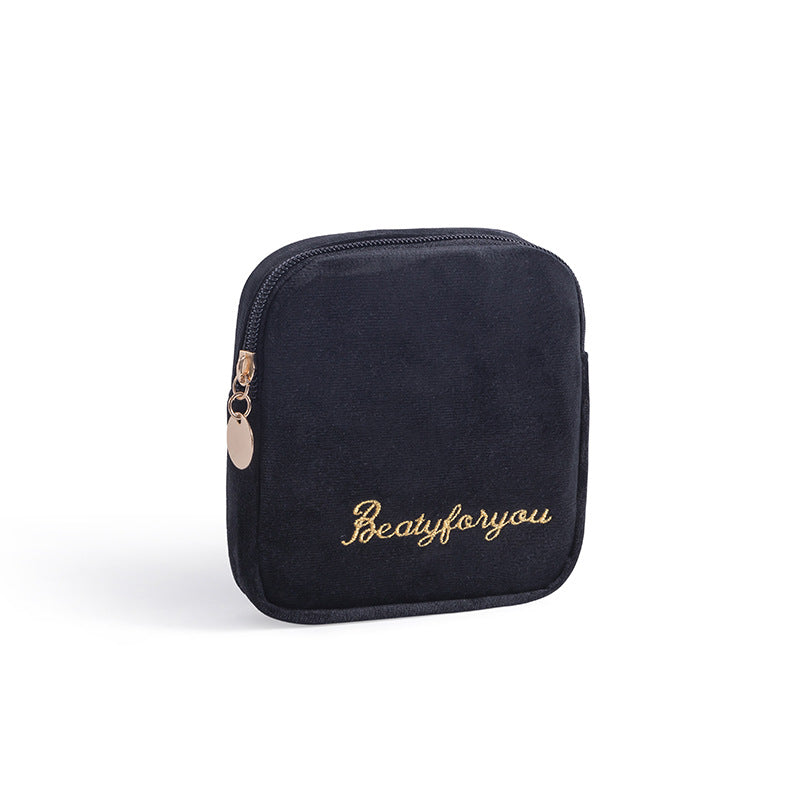 Flannel Cosmetic Storage Bag Tote Cloth