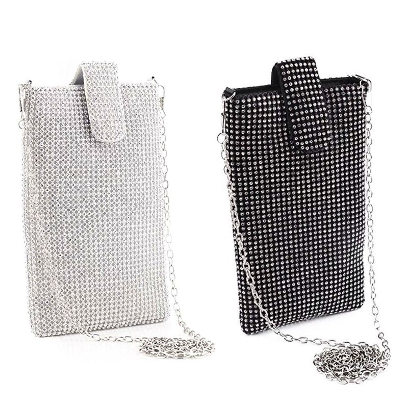 Diamond-studded Mobile Phone Bag Diagonal Small Bag Coin Purse