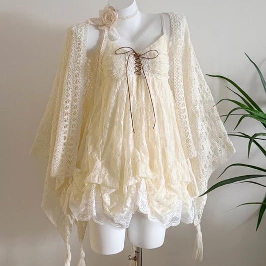 Fashion Set Fresh And Sweet Bloom Dress For Girls