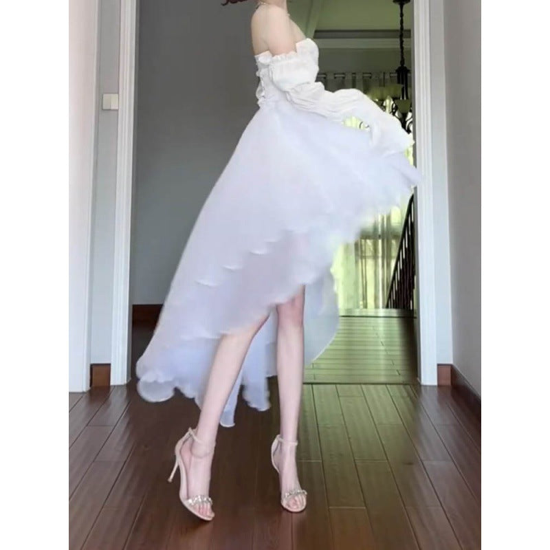 Little Fairy White Bra Dress
