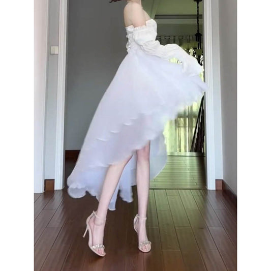 Little Fairy White Bra Dress