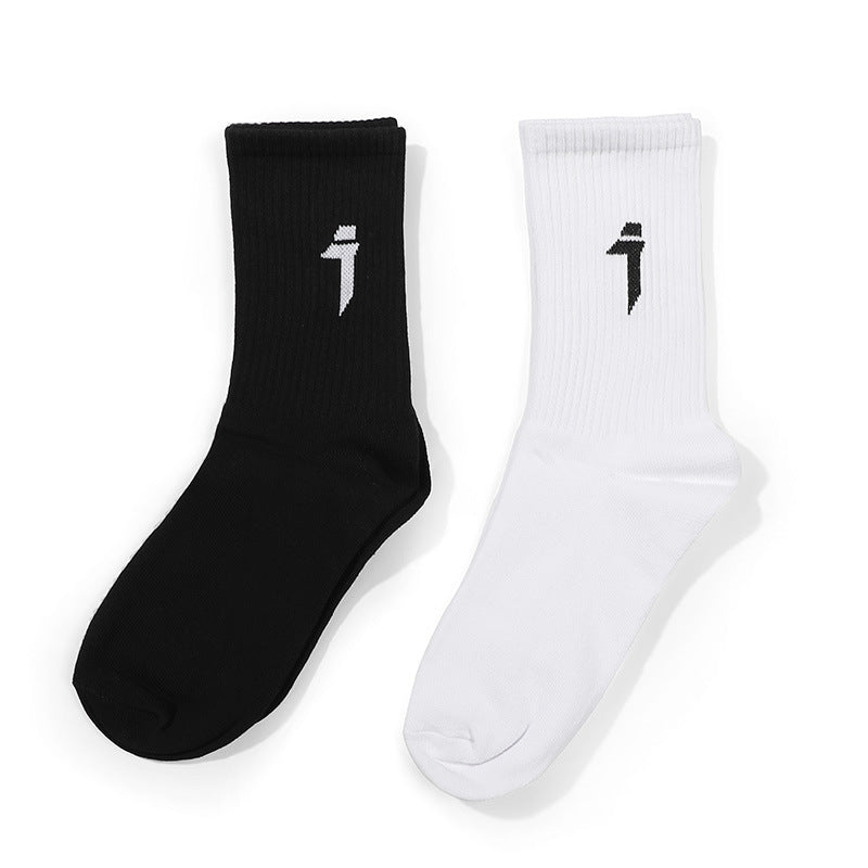 Par Tide Hosiery Maskine Neng Feng Atletiske Strømper Hip Hop Rene Bomuld Strikkede Rørstrømper