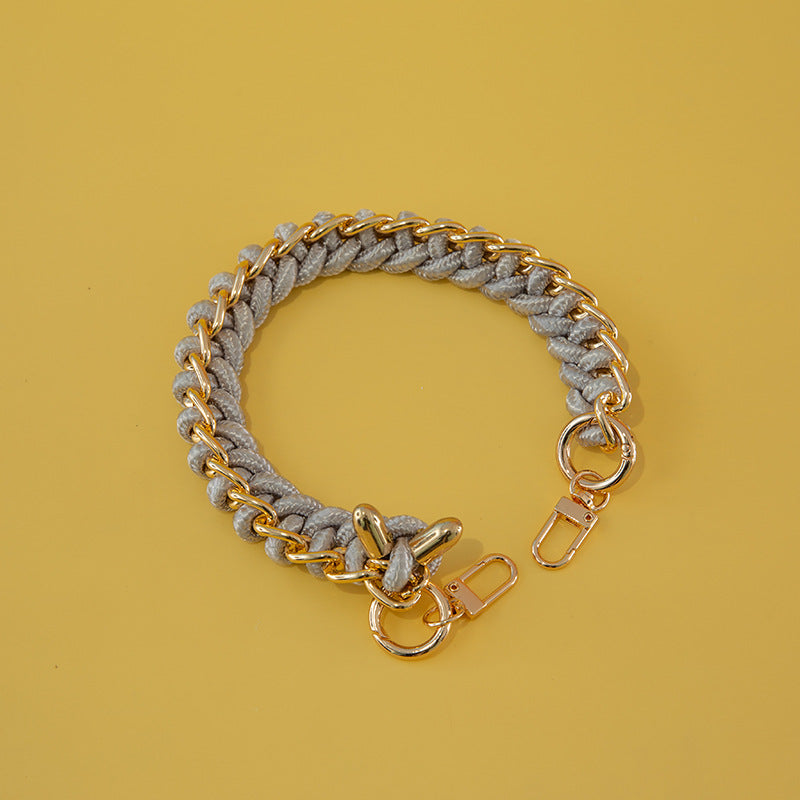 Women's Bag Woven Bag With 40cm Short With Buckle Can Be Mobile Phone Charm