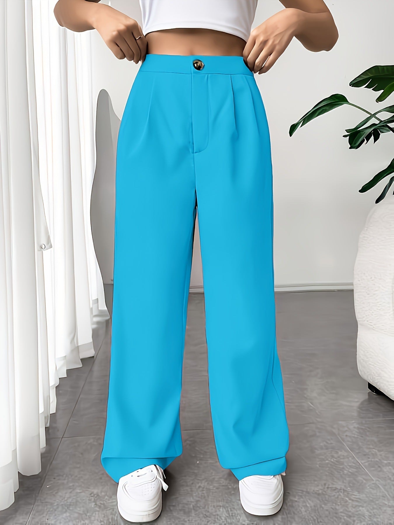 Suit Wide-leg Pants For Women High Waist Drooping Loose