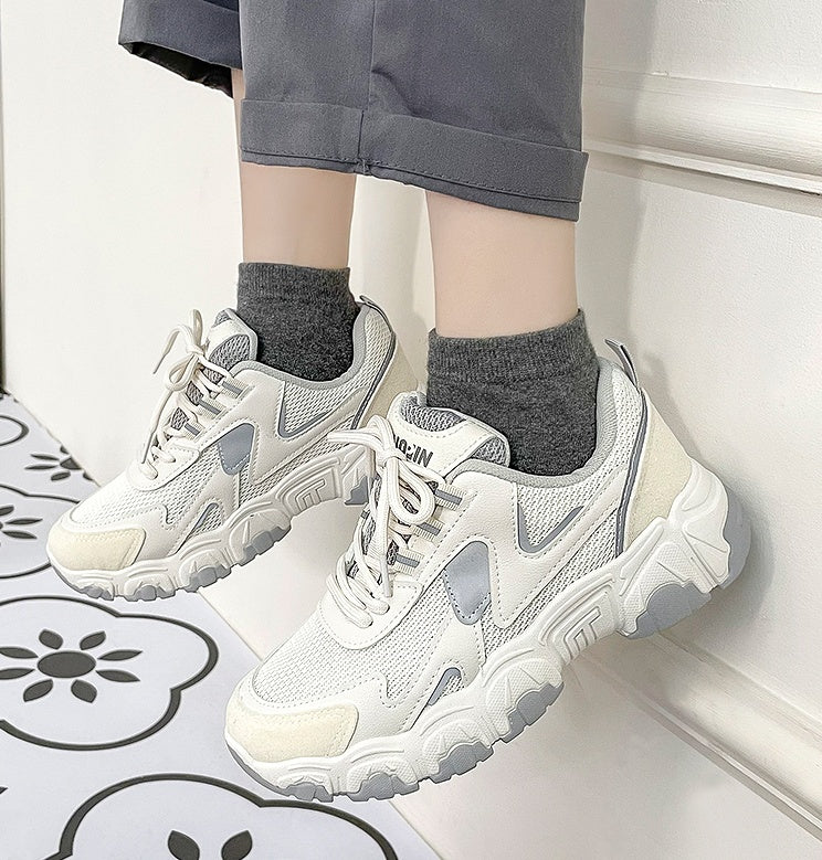 Spring And Autumn All-match Single Shoes Casual White Sneakers