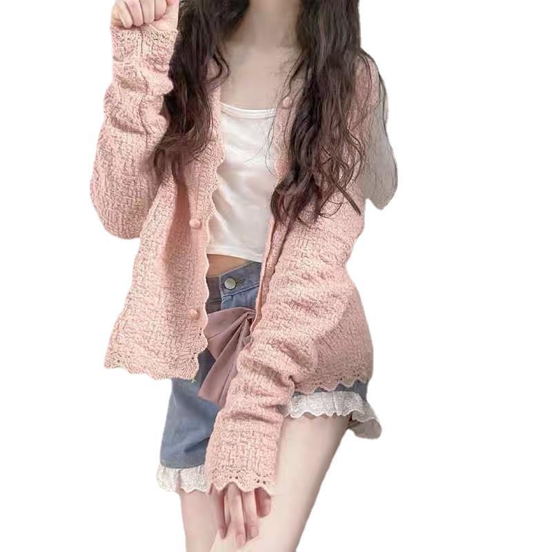 Small Girl Anti-aging Sweater Cardigan