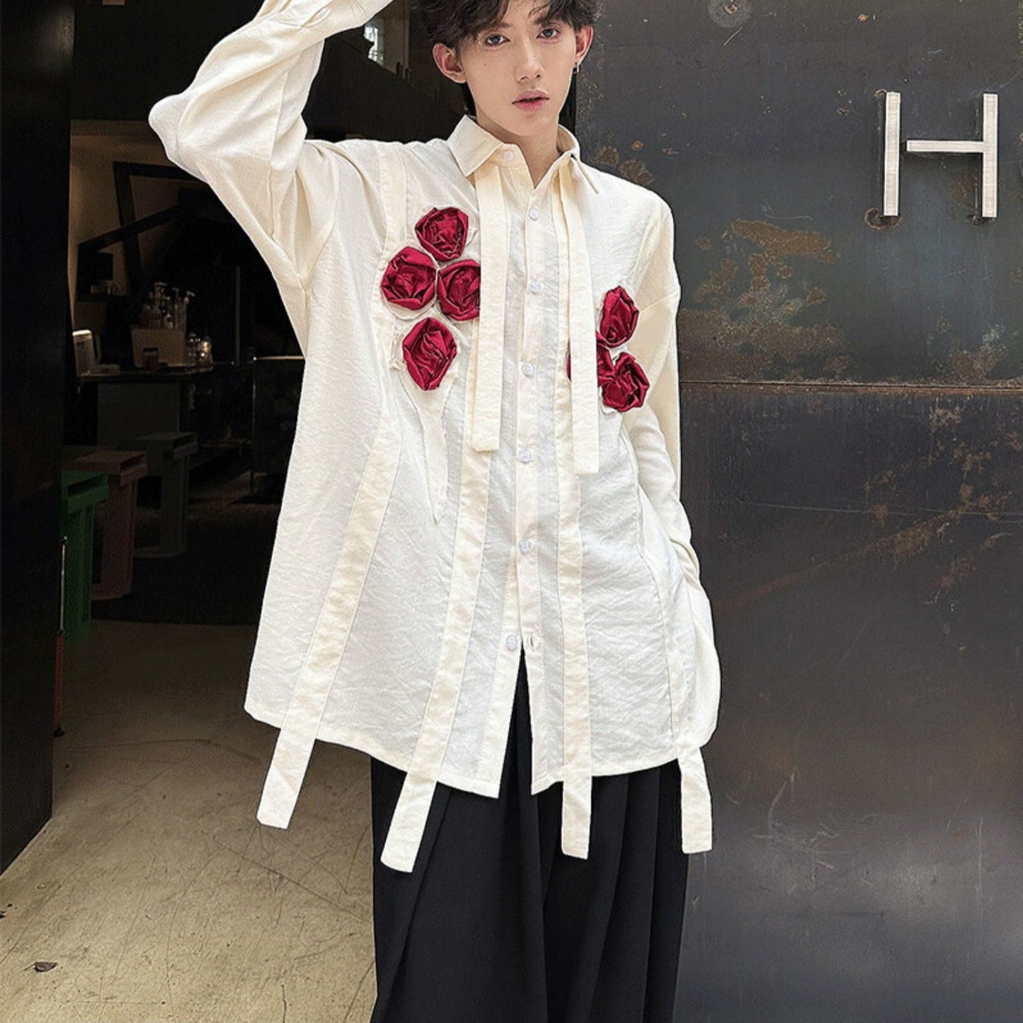 Mens Shirt With A Minimalist Stylish Design For A Sophisticated Casual Look