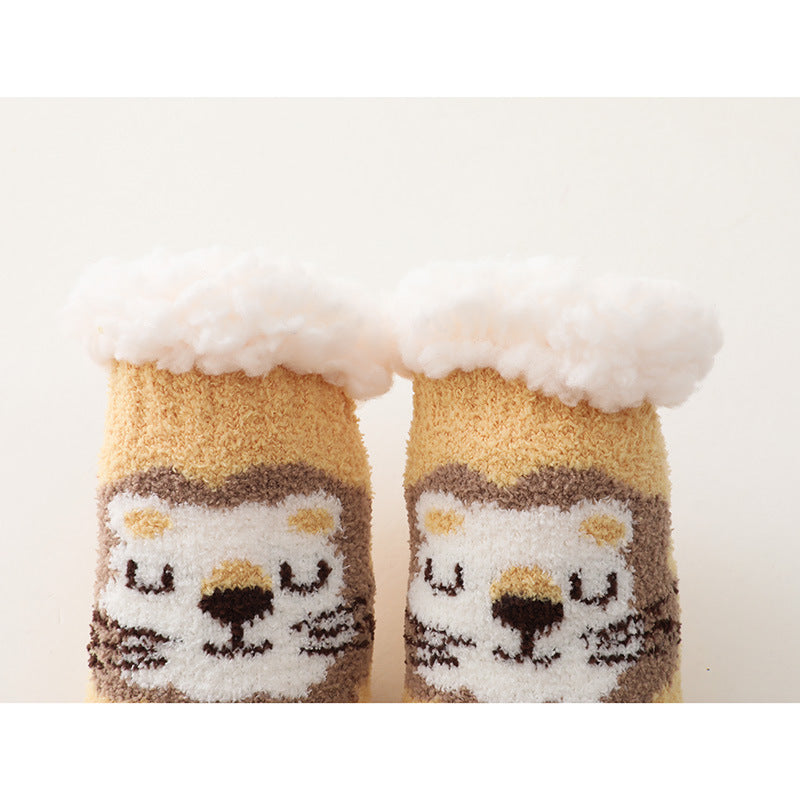 AutumnWinter Kids Christmas Stockings In Lambswool And Coral Fleece